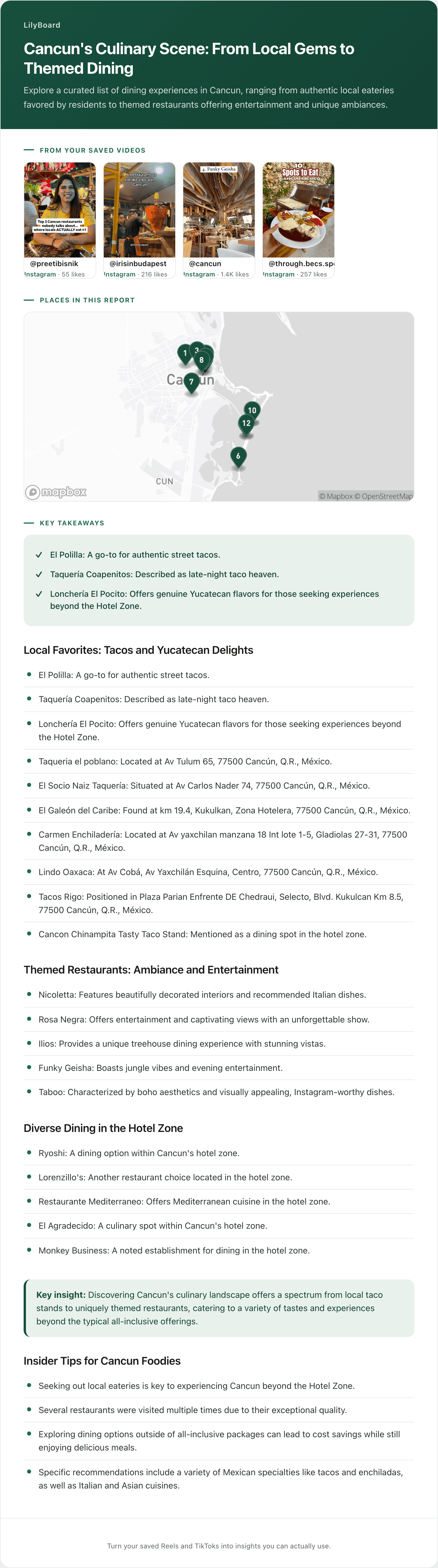 How to Keep Track of Restaurant Recommendations From TikTok (So They're There When You're Hungry)