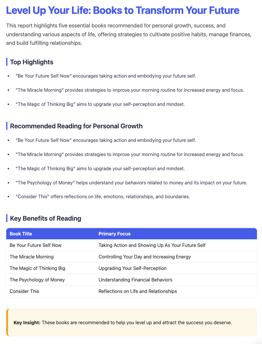 BookTok reading list extracted from a TikTok